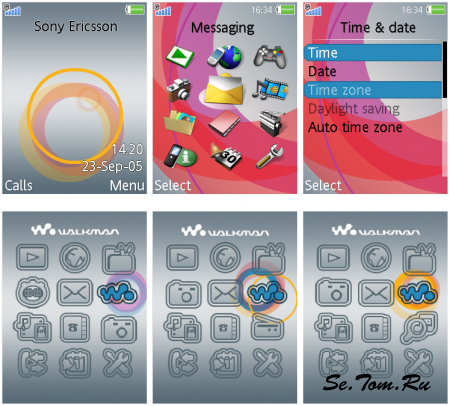 Onto - Flash Theme (menu & standby) for Sony Ericsson 240320