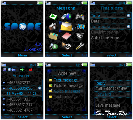 SPORE black 240x320