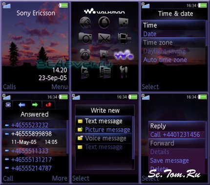 Dusk Settig Global - Flash Theme for Sony Ericsson [240x320]