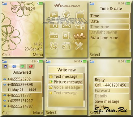 Flowers - Flash Theme 1.1 For SE [240x320]