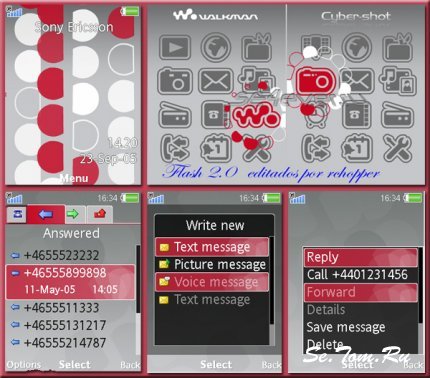 Pattern - Flash Theme 2.0 for Sony Ericsson 240x320