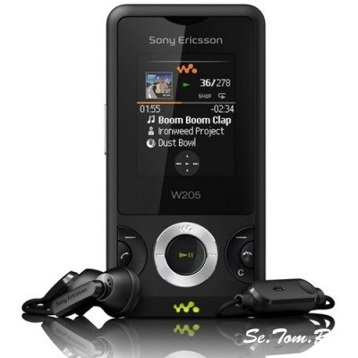 Sony Ericsson W205 - музыкальный телефон начального уровня