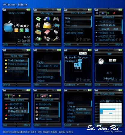 iPhone Blue -   Sony Ericsson [240x320]