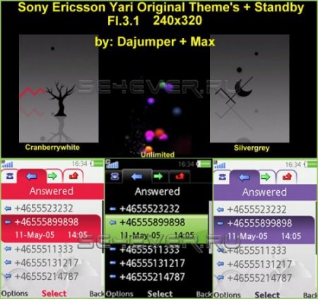 Sony Ericsson Yari Original Themes [240x320]