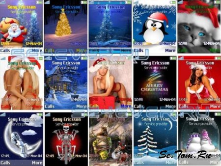New Year & Cristmas Theme For Sony Ericsson