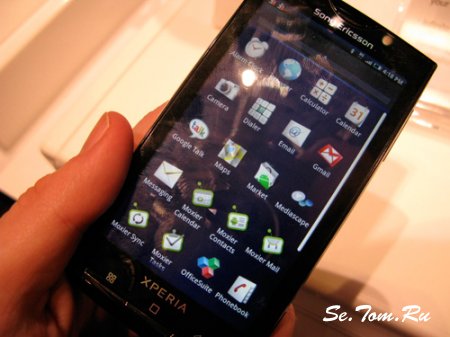 Первые впечатления от Sony Ericsson X10 оказались позитивными