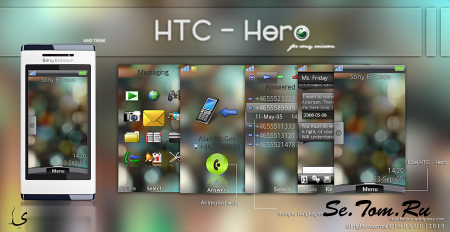 HTC Hero - Theme For Sony Ericsson Aino [240x432]