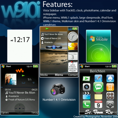 Photographer's W910i Windows Mobile Edition